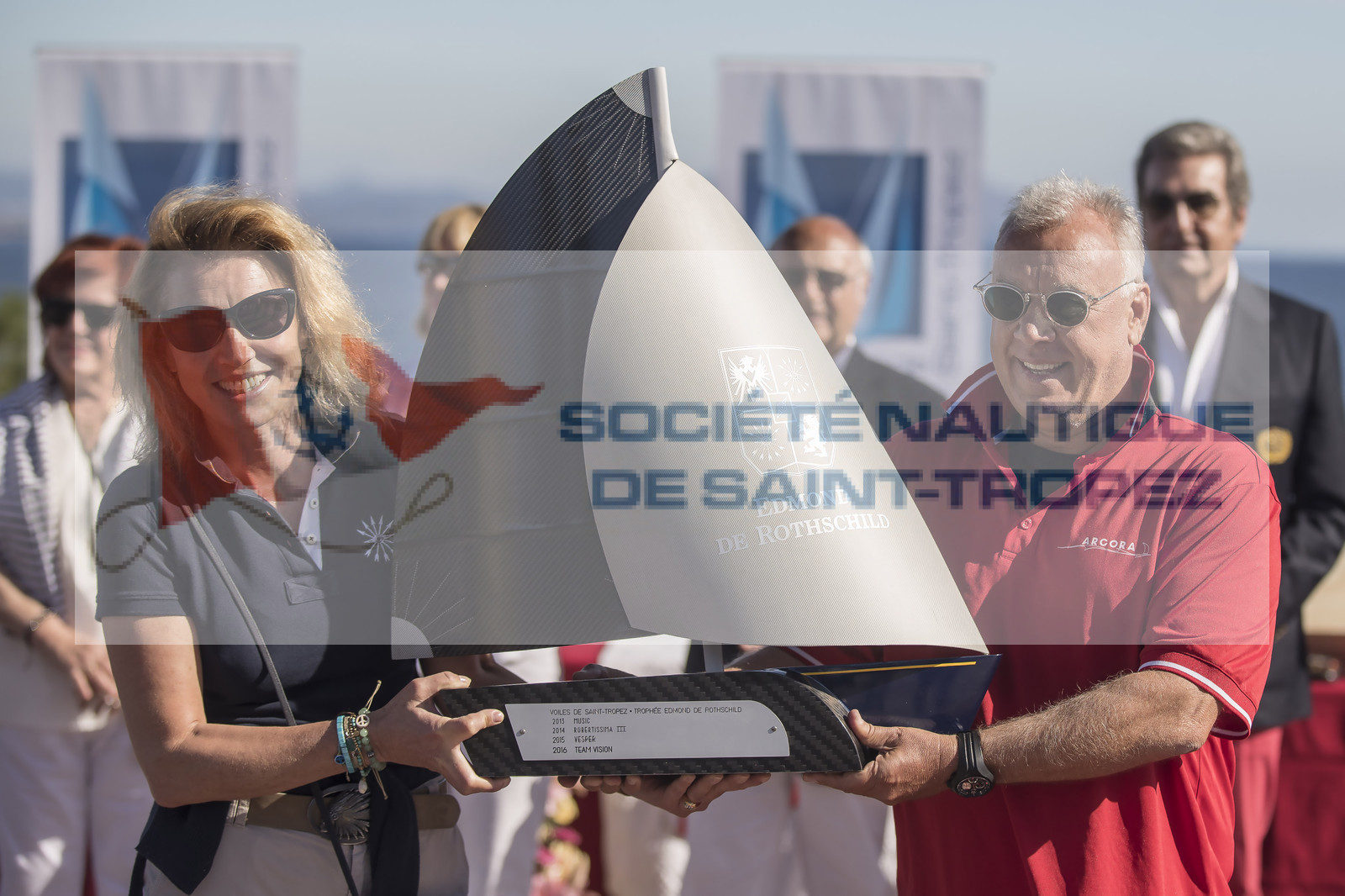 06 10 2017, Saint-Tropez (FRA,83), Les Voiles de Saint-Tropez 2017, jour , Remise des prix 06 10 2017, Saint-Tropez (FRA,83), Les Voiles de Saint-Tropez 2017, jour , Remise des prix