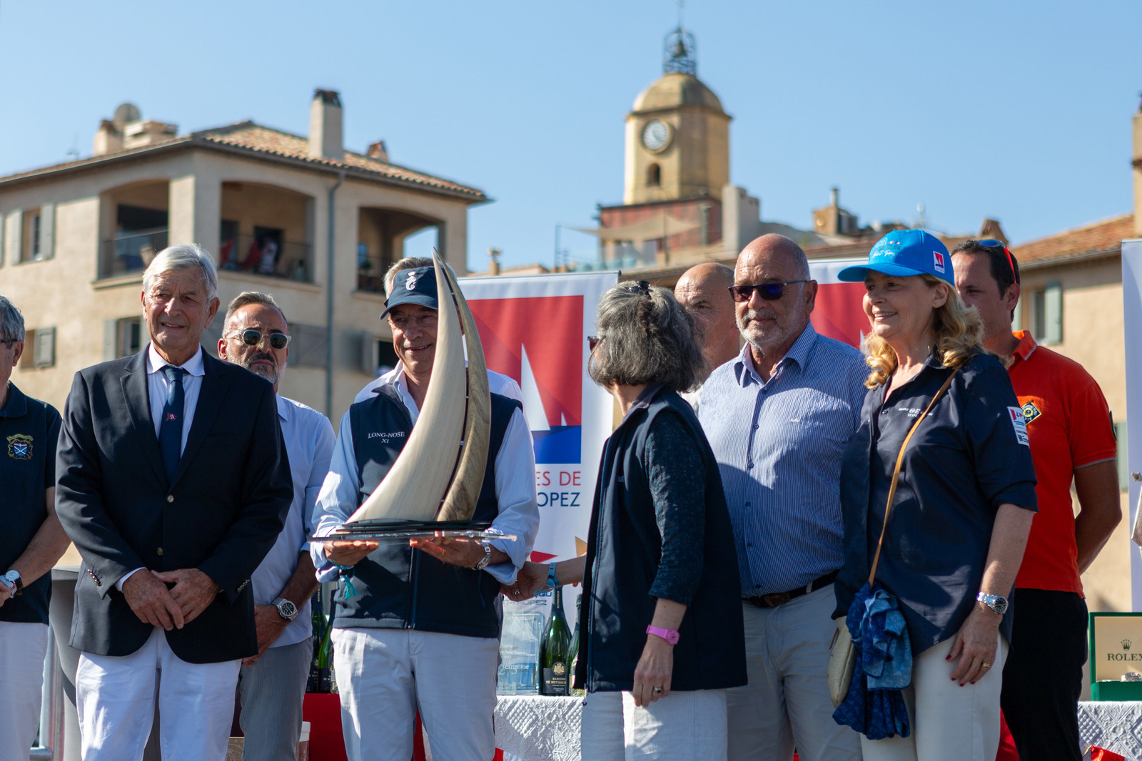 08 10 2023, Saint-Tropez (FRA,83), Les Voiles de Saint-Tropez 2023, Prizegiving classics and moderns
