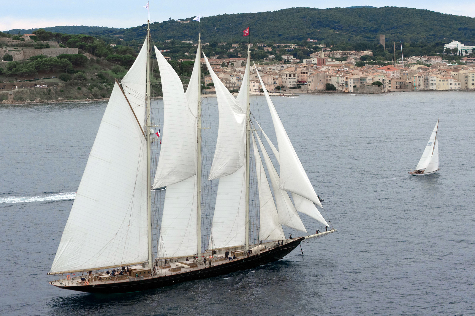 28 09 2025, Saint-Tropez (FRA), Les Voiles de Saint-Tropez 2025, Last training day and village opening