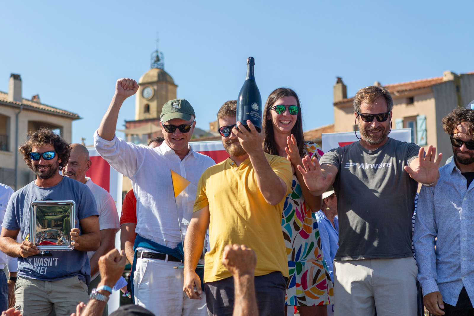 08 10 2023, Saint-Tropez (FRA,83), Les Voiles de Saint-Tropez 2023, Prizegiving classics and moderns 08 10 2023, Saint-Tropez (FRA,83), Les Voiles de Saint-Tropez 2023, Prizegiving classics and moderns