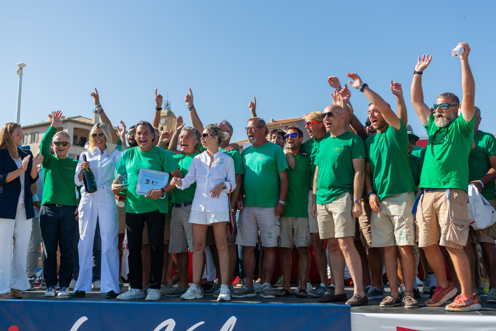 08 10 2023, Saint-Tropez (FRA,83), Les Voiles de Saint-Tropez 2023, Prizegiving classics and moderns 08 10 2023, Saint-Tropez (FRA,83), Les Voiles de Saint-Tropez 2023, Prizegiving classics and moderns