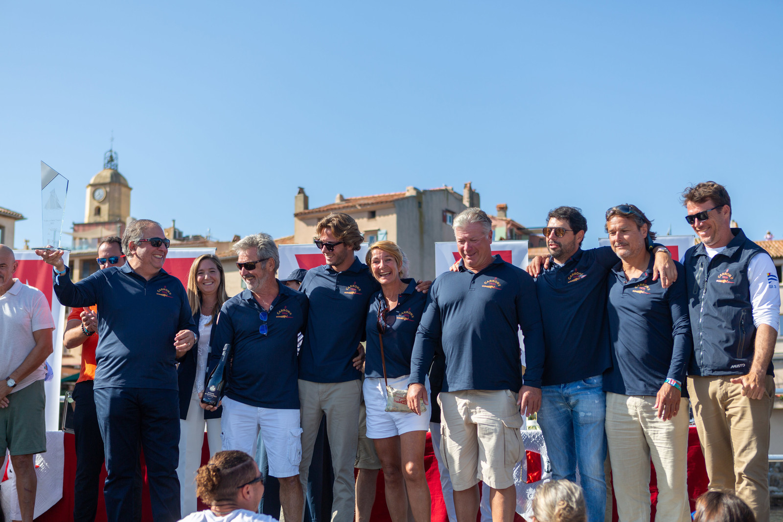 08 10 2023, Saint-Tropez (FRA,83), Les Voiles de Saint-Tropez 2023, Prizegiving classics and moderns 08 10 2023, Saint-Tropez (FRA,83), Les Voiles de Saint-Tropez 2023, Prizegiving classics and moderns