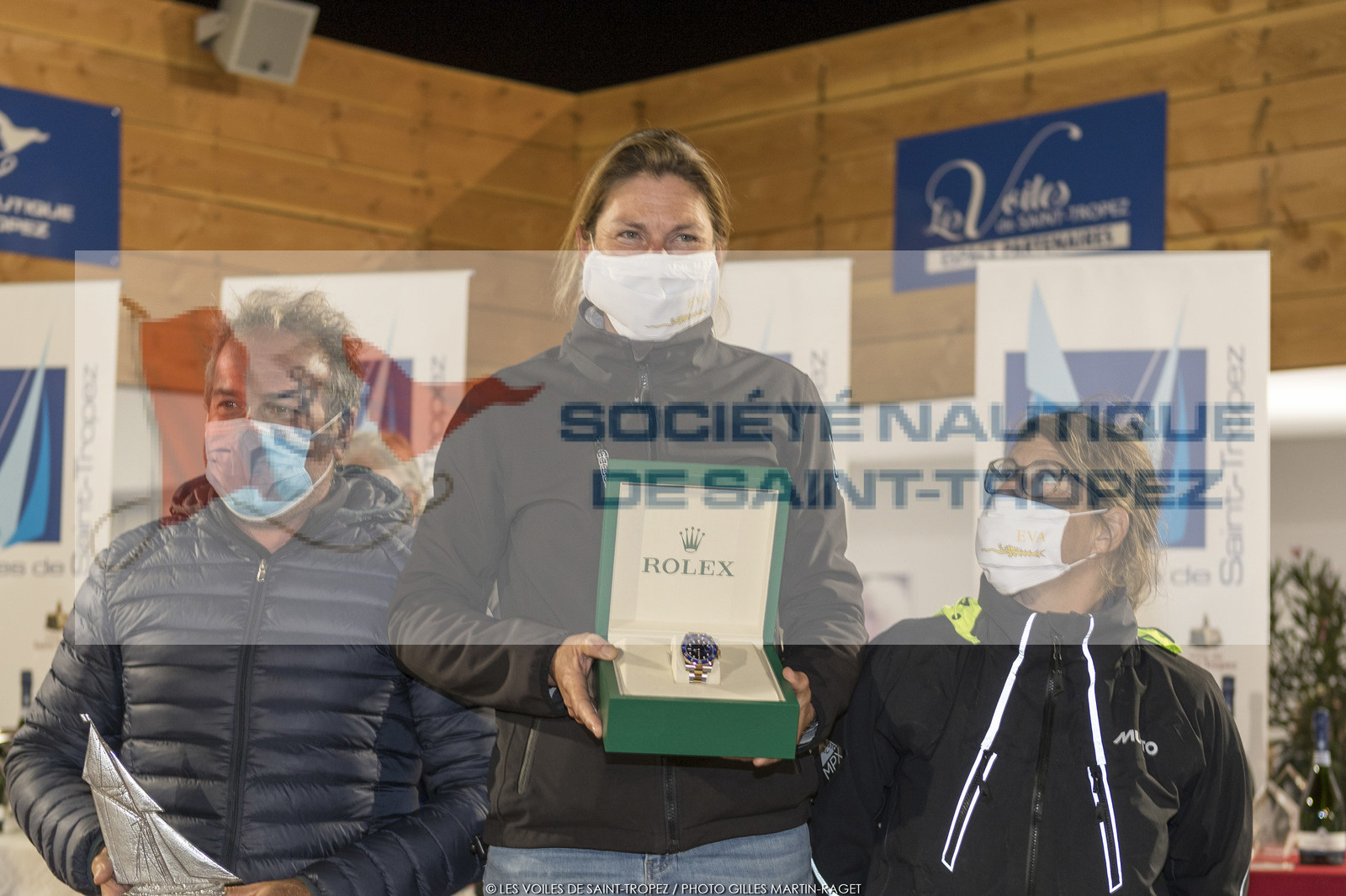 03 10 2020, Saint-Tropez (FRA,83), Les Voiles de Saint-Tropez 2020, Day 6, prizegiving 03 10 2020, Saint-Tropez (FRA,83), Les Voiles de Saint-Tropez 2020, Day 6, prizegiving