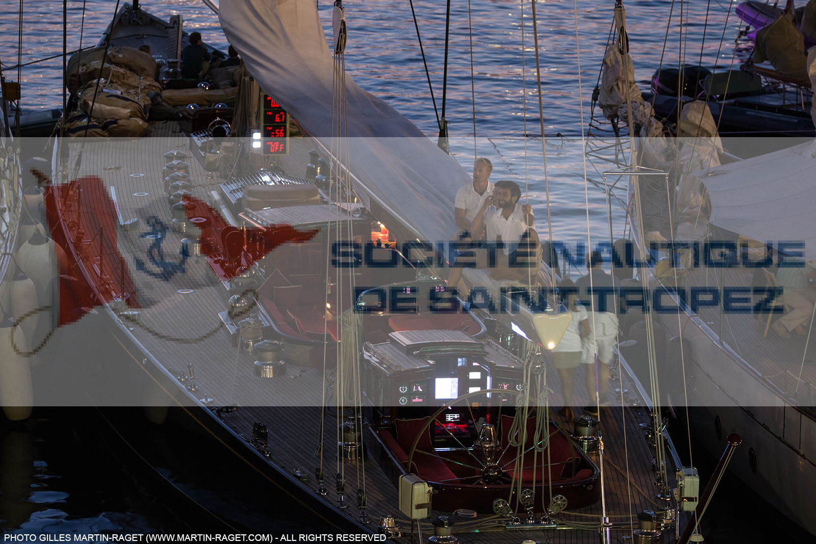 29 09 2016, Saint-Tropez (FRA,83), Voiles de Saint-Tropez 2016, Challenge Day, Crew parade 29 09 2016, Saint-Tropez (FRA,83), Voiles de Saint-Tropez 2016, Challenge Day, Crew parade