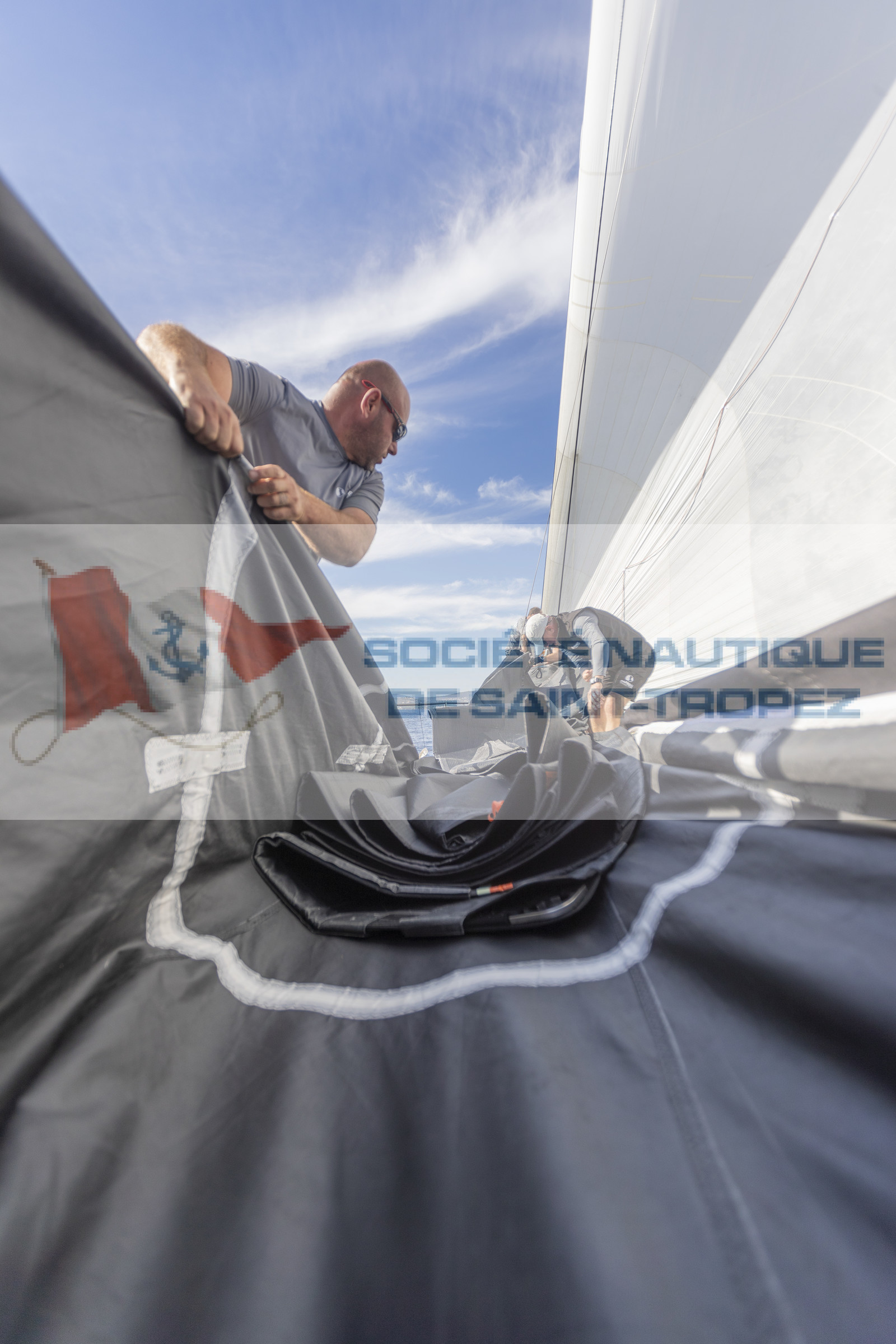 03 10 2022, Saint-Tropez (FRA,83), Voiles de Saint-Tropez 2022,  entraînement des maxis, A bord de Sipirit of Malouen X 03 10 2022, Saint-Tropez (FRA,83), Voiles de Saint-Tropez 2022,  entraînement des maxis, A bord de Sipirit of Malouen X
