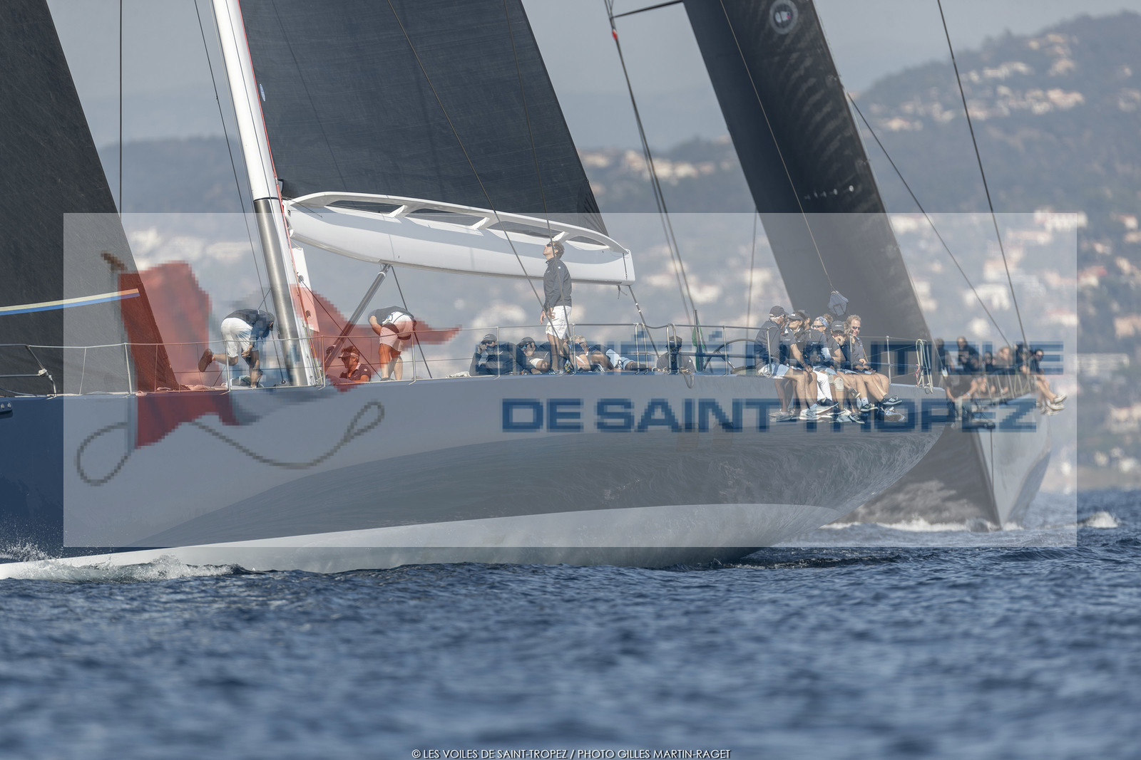 06 10 2022, Saint-Tropez (FRA,83), Voiles de Saint-Tropez 2022,  Maxis Club 55 Cupentre les deux Wallycento Magic Carpet Cubed et Tango, défi French Kiss vs Kiwi Magic 06 10 2022, Saint-Tropez (FRA,83), Voiles de Saint-Tropez 2022,  Maxis Club 55 Cupentre les deux Wallycento Magic Carpet Cubed et Tango, défi French Kiss vs Kiwi Magic