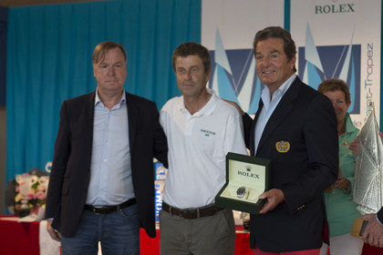 05 10 2014, Saint-Tropez (FRA,83), Voiles de Saint-Tropez 2014, Day 8, Prizegiving, Partridge, vainqueur Trophée Rolex   Partridge, Winner Rolex Trophy