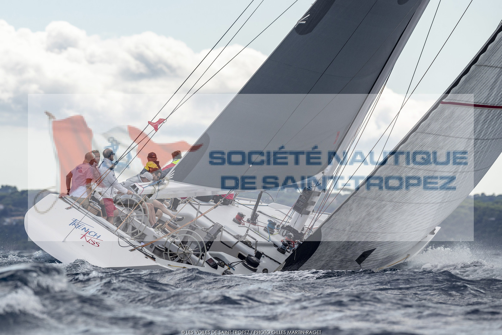 25 09 2022, Saint-Tropez (FRA, 83), Les Voiles de Saint-Tropez 2022, Arrivée des bateaux et de la Coupe d'Automne du Yacht Club de France, 12 m French Kiss,