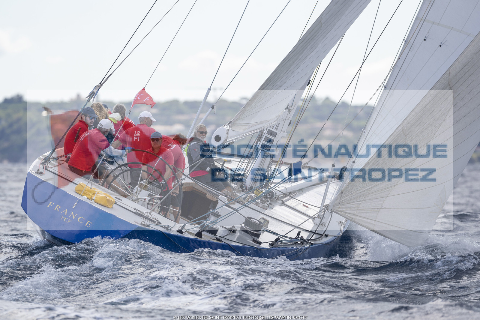 25 09 2022, Saint-Tropez (FRA, 83), Les Voiles de Saint-Tropez 2022, Arrivée des bateaux et de la Coupe d'Automne du Yacht Club de France, 12 m France 25 09 2022, Saint-Tropez (FRA, 83), Les Voiles de Saint-Tropez 2022, Arrivée des bateaux et de la Coupe d'Automne du Yacht Club de France, 12 m France