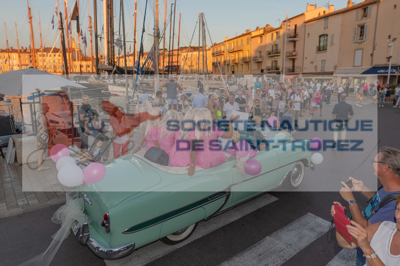 05 10 2023, Saint-Tropez (FRA,83), Les Voiles de Saint-Tropez 2023, RAce Day 5, Défilé des équipages