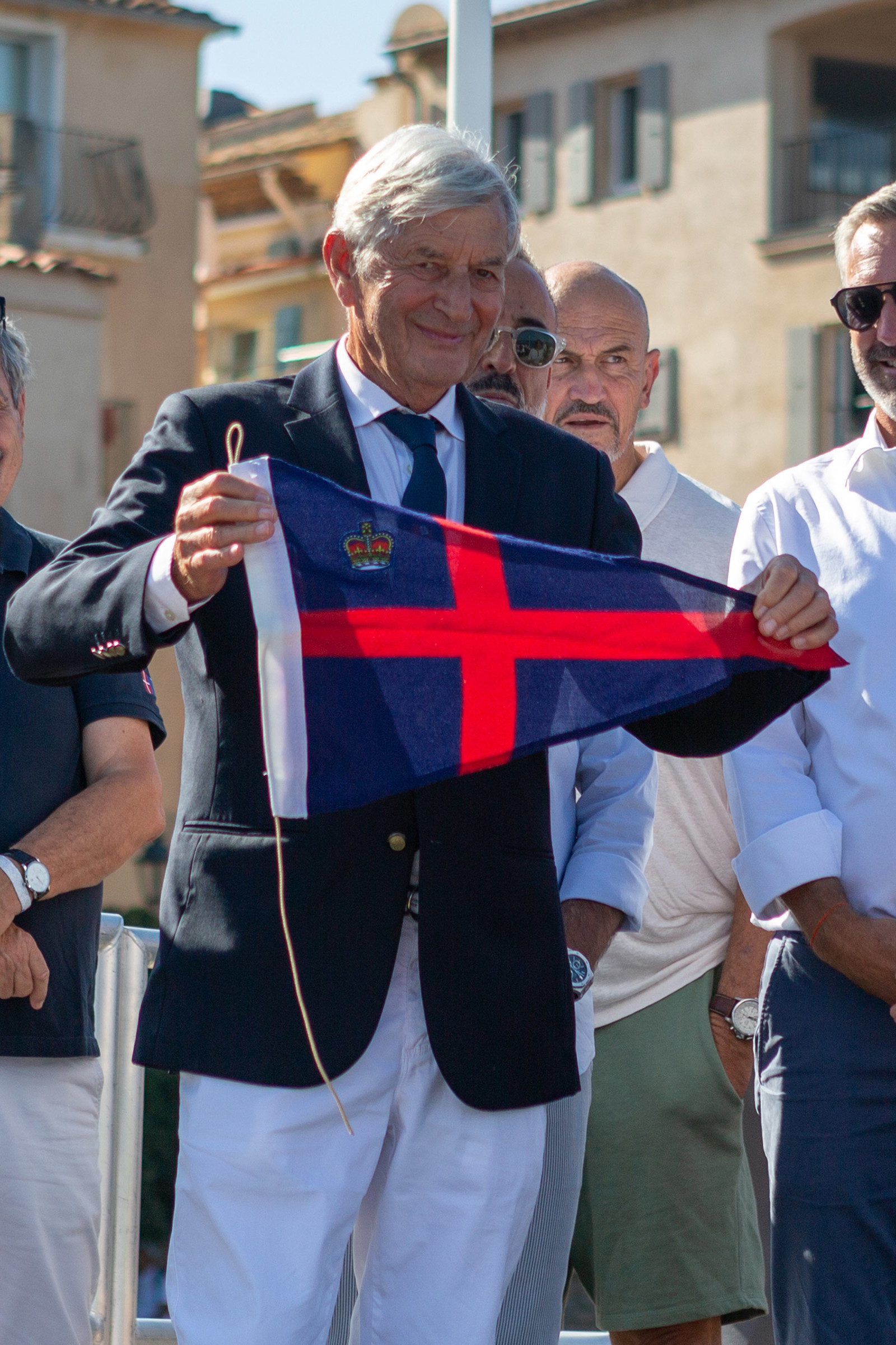 08 10 2023, Saint-Tropez (FRA,83), Les Voiles de Saint-Tropez 2023, Prizegiving classics and moderns 08 10 2023, Saint-Tropez (FRA,83), Les Voiles de Saint-Tropez 2023, Prizegiving classics and moderns