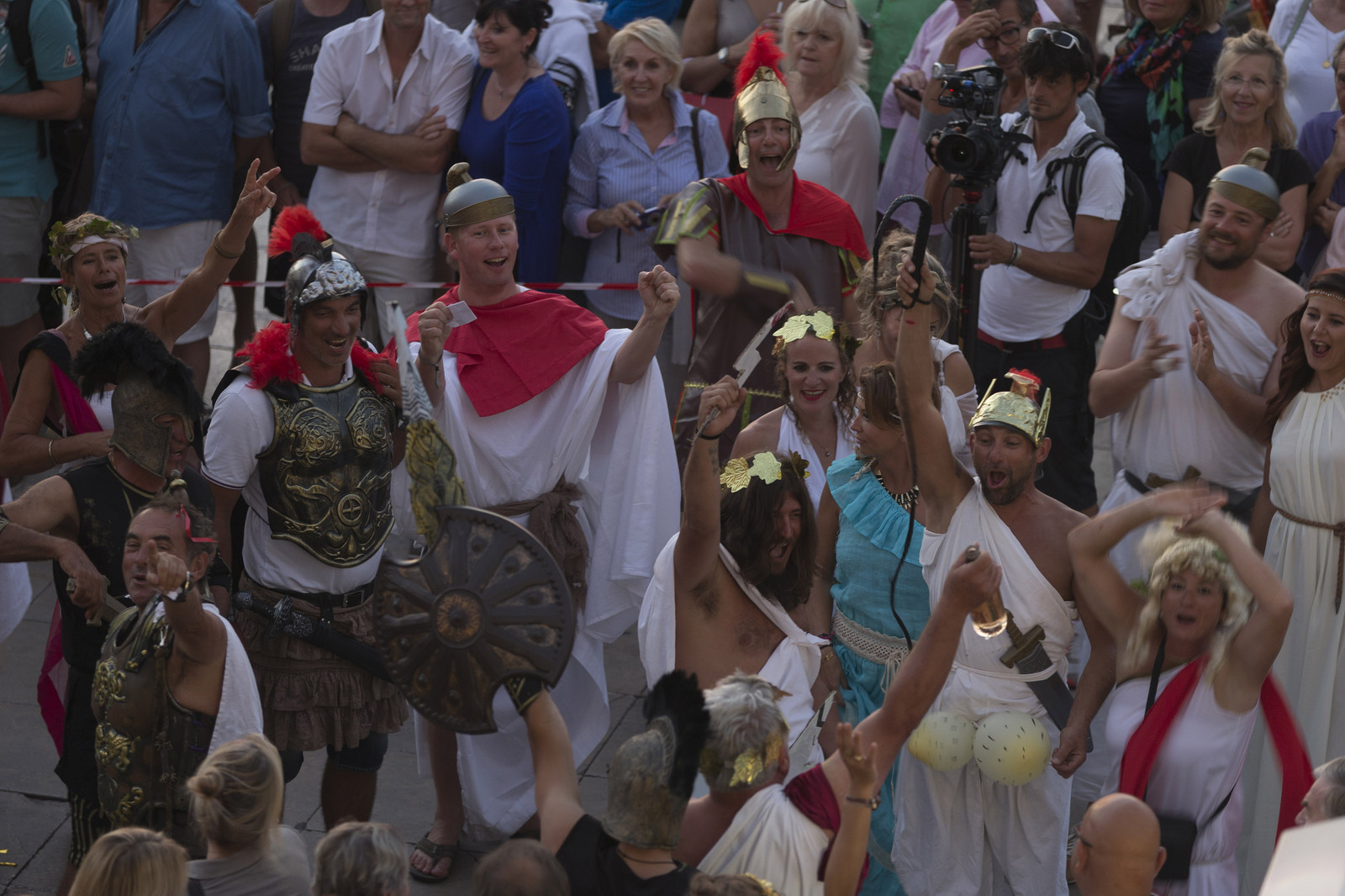 02 10 2014, Saint-Tropez (FRA,83), Voiles de Saint-Tropez 2014, Day 4, défilé des équipages   crew parade 02 10 2014, Saint-Tropez (FRA,83), Voiles de Saint-Tropez 2014, Day 4, défilé des équipages   crew parade