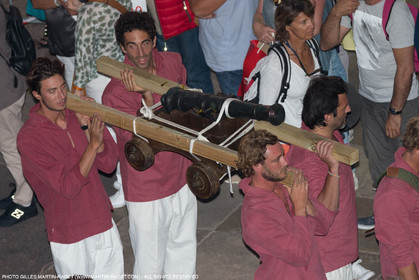 29 09 2016, Saint-Tropez (FRA,83), Voiles de Saint-Tropez 2016, Challenge Day, Crew parade