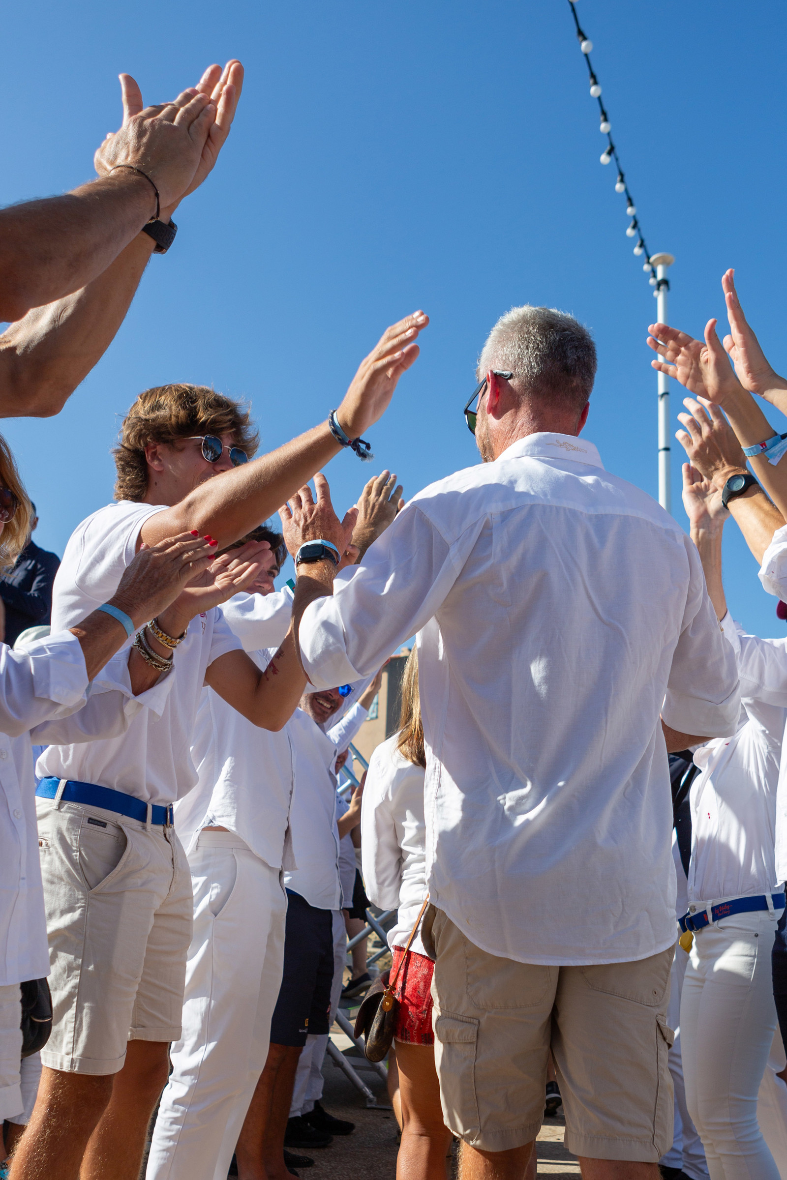 08 10 2023, Saint-Tropez (FRA,83), Les Voiles de Saint-Tropez 2023, Prizegiving classics and moderns 08 10 2023, Saint-Tropez (FRA,83), Les Voiles de Saint-Tropez 2023, Prizegiving classics and moderns