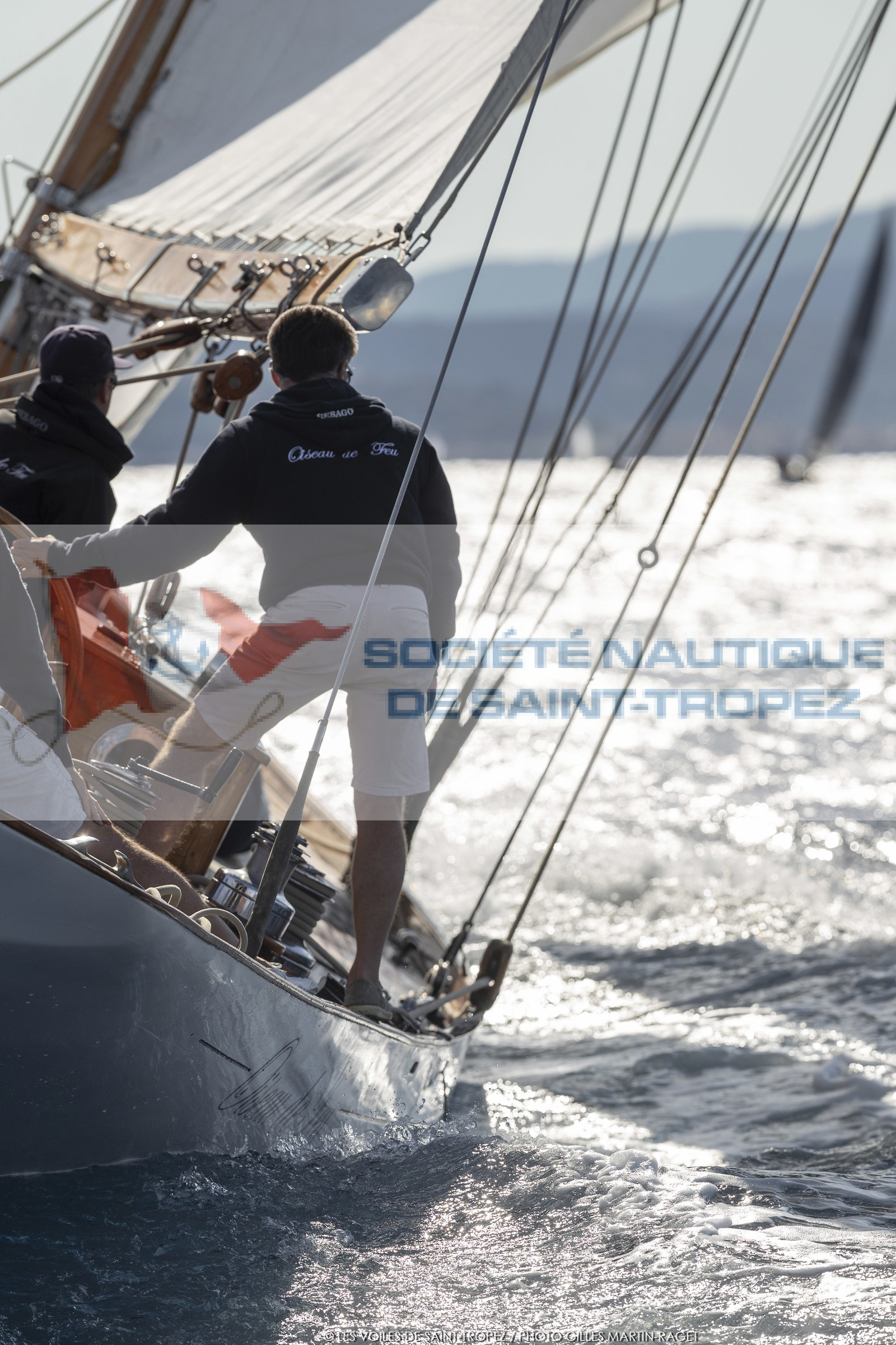 25 09 2022, Saint-Tropez (FRA, 83), Les Voiles de Saint-Tropez 2022, Arrivée des bateaux et de la Coupe d'Automne du Yacht Club de France, Oiseau de Feu 25 09 2022, Saint-Tropez (FRA, 83), Les Voiles de Saint-Tropez 2022, Arrivée des bateaux et de la Coupe d'Automne du Yacht Club de France, Oiseau de Feu